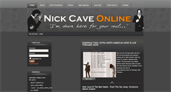 Desktop Screenshot of nick-cave.com