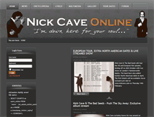 Tablet Screenshot of nick-cave.com